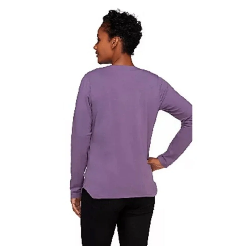 Denim & Co Womens 3X Essentials Perfect Jersey Scoop Neck Top Moss Green A259251